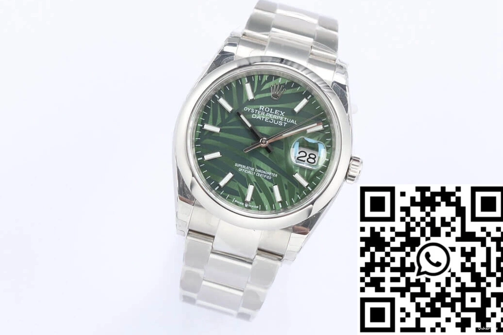FlexibleFit Dial EW Rolex Palm M126200-0020 Pattern Green Leaf Factory 685 Olive Datejust 0708